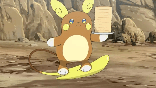 Pokémon dessin animé Raichu d'Alola