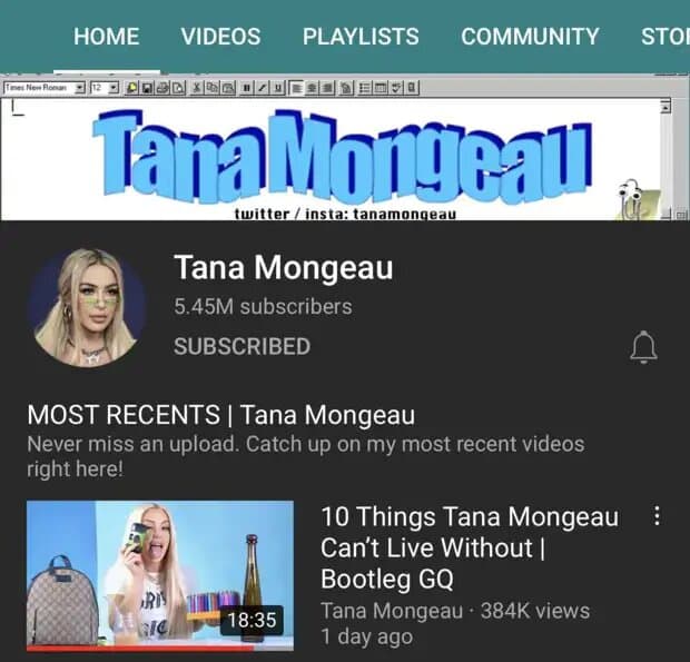 Tana Mongeau a brièvement perdu sa vérification YouTube