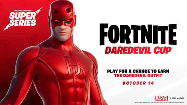 skin Daredevil Fortnite Marvel Knockout Super Series