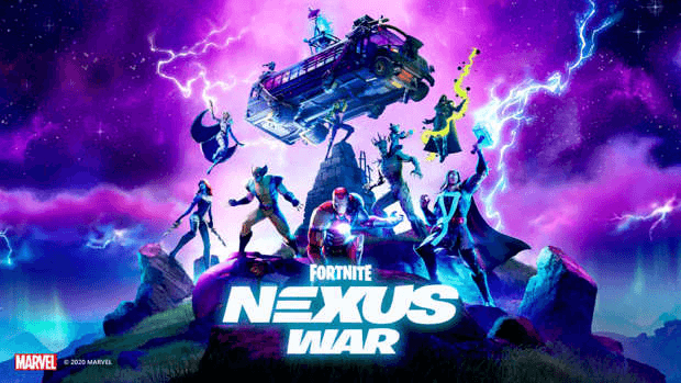 Fortnite affiche Nexus War Marvel