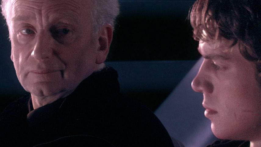 Palpatine et Anakin dans Star Wars III
