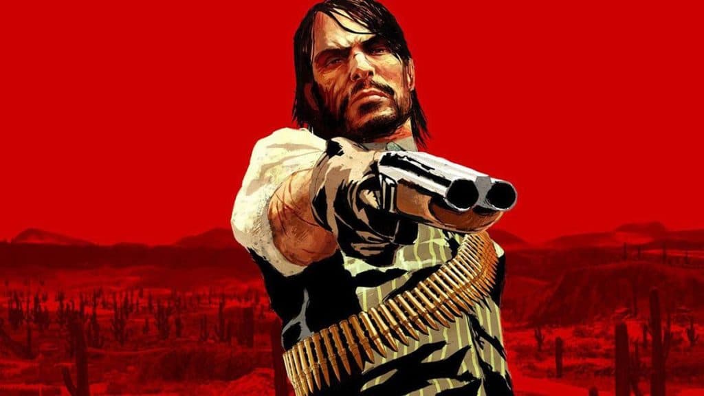 Affiche promotionnelle de Red Dead Redemption, sorti en 2010