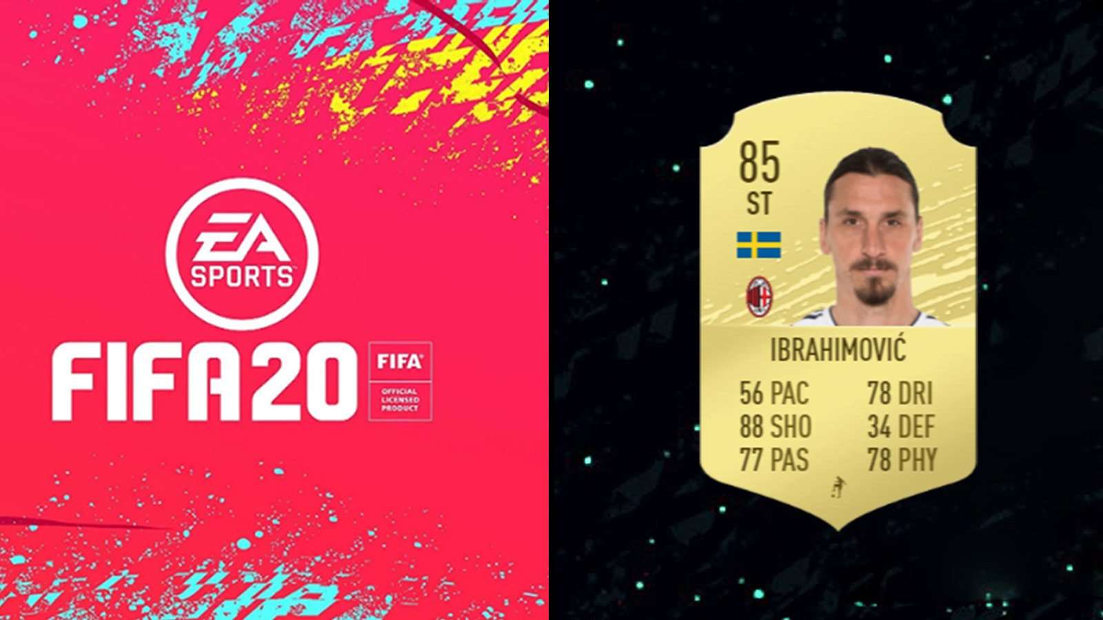 La nouvelle carte de Zlatan Ibrahimović à l'AC Milan sur FIFA 20