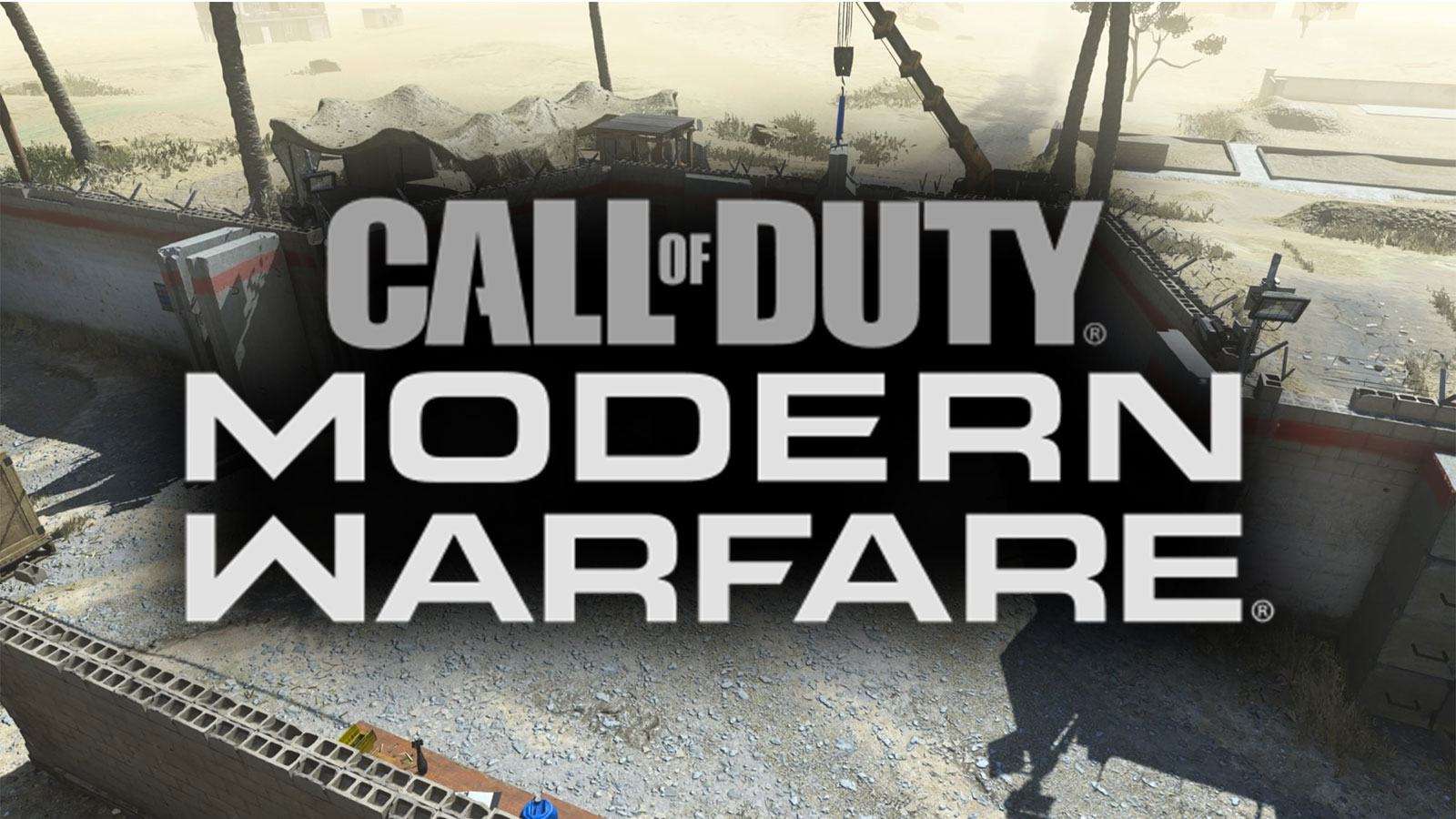 Logo de Modern Warfare sur la map Shoot House