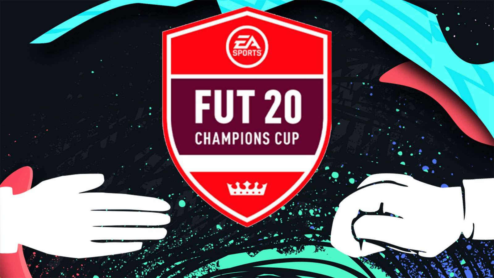 Logo de la FUT Champions Cup avec les icônes de Feuille et Pierre
