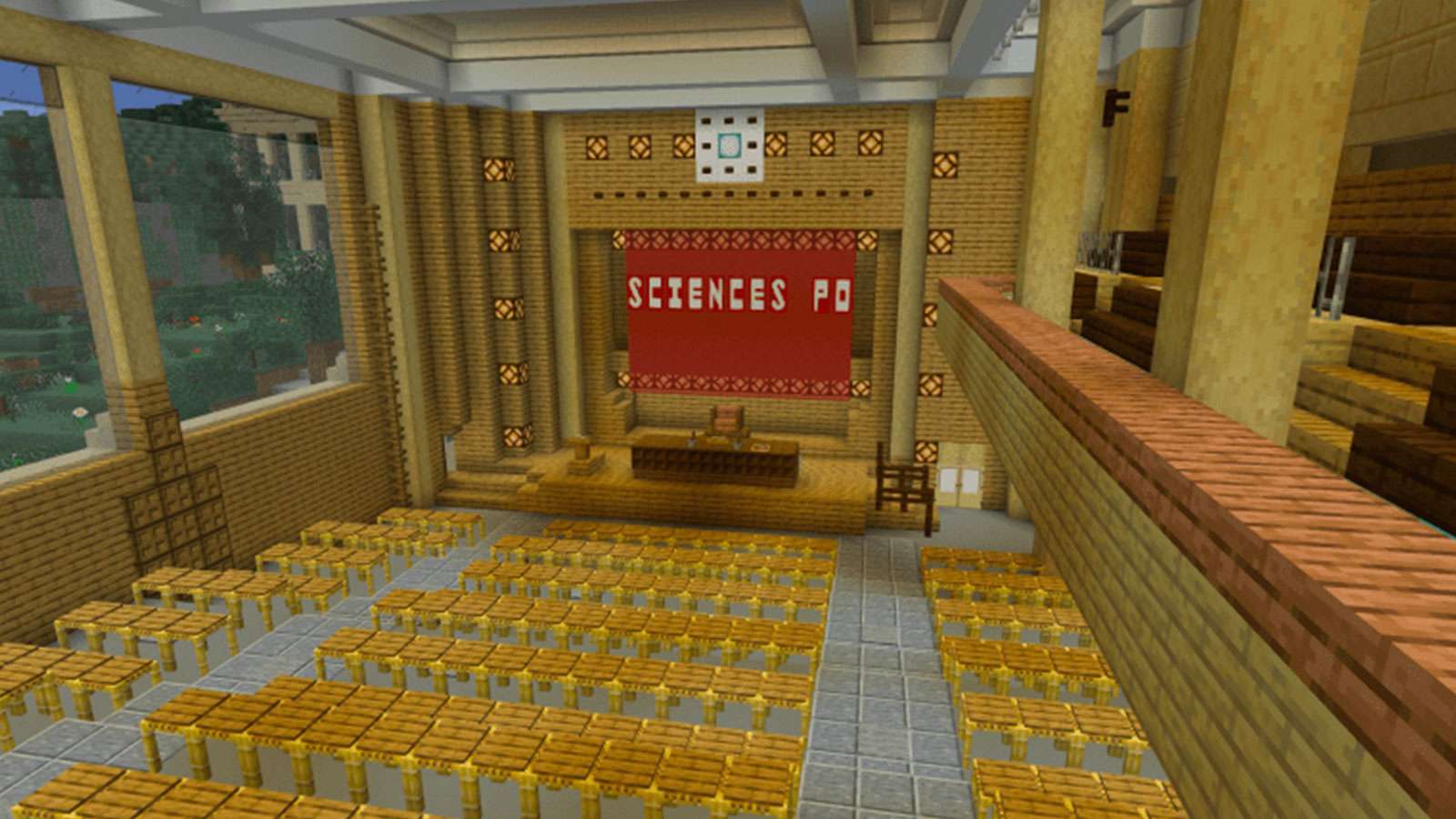 Des étudiants de Science Po ont recrée leur école sur Minecraft