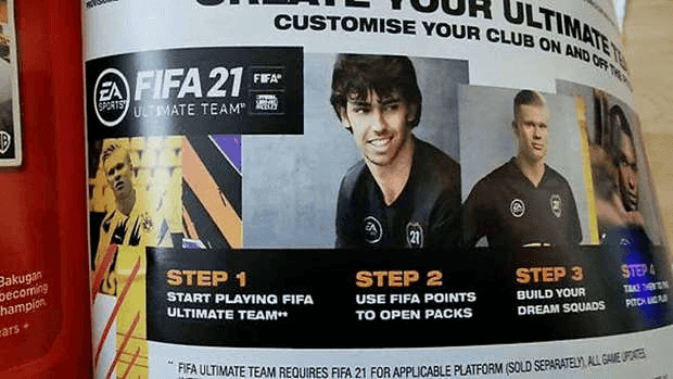 Publicité FIFA 21 Smyths Toys Electronic Arts