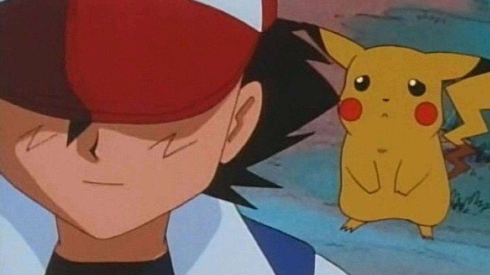 Sasha et Pikachu dans l'anime Pokémon