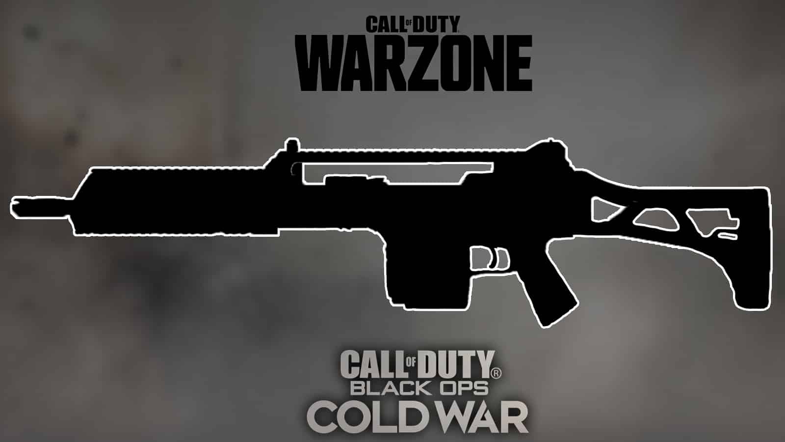 Silhouette MG36 Logo Warzone Et Cold War