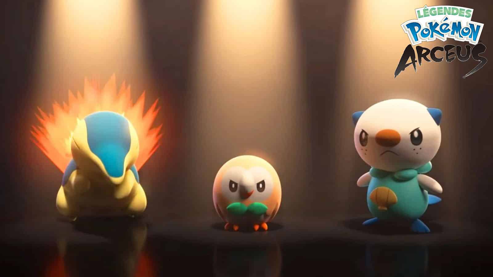 Légendes Pokémon : Arceus - starters
