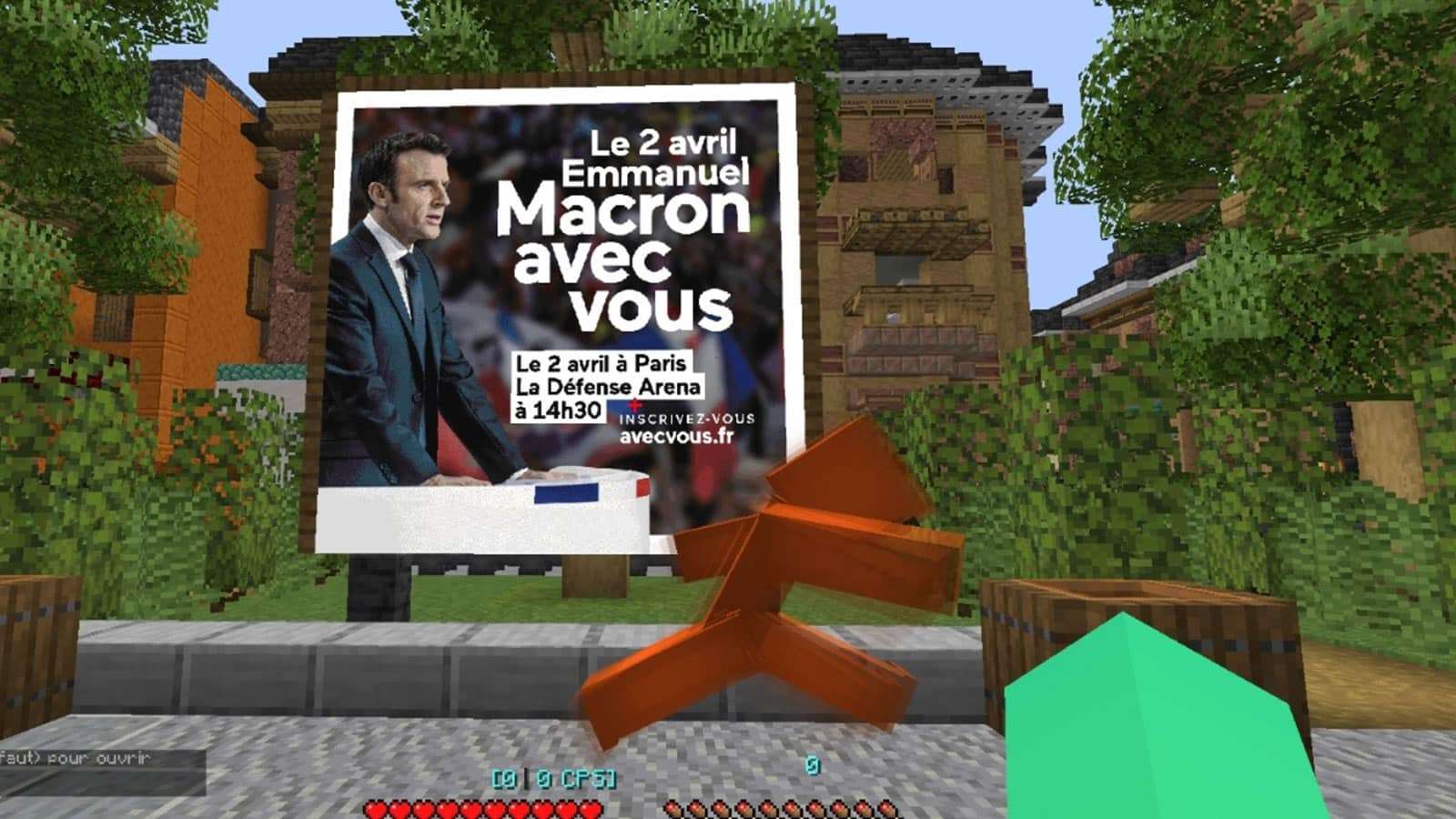 Minecraft Emmanuel Macron