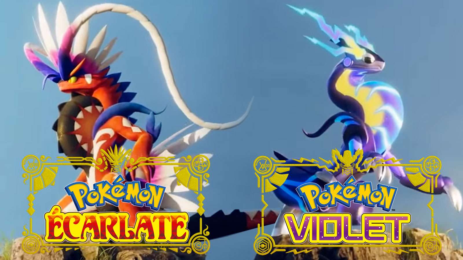 Les deux légendaires de Pokémon Écarlate et Violet
