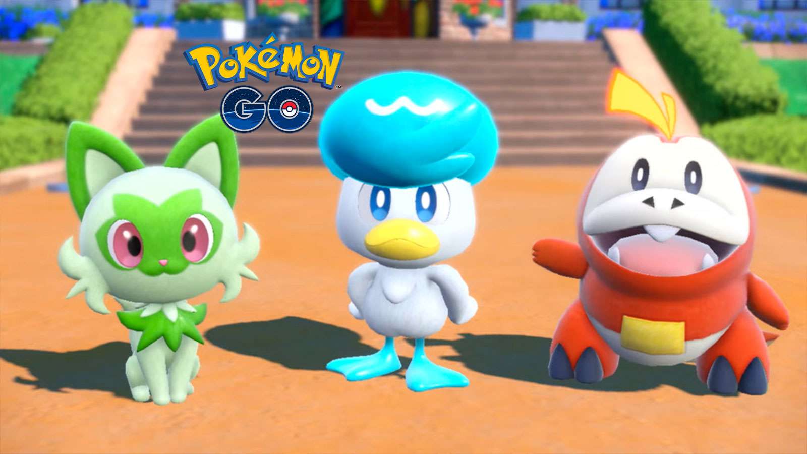 Poussacha, Coiffeton et Chochodile sur Pokémon Go
