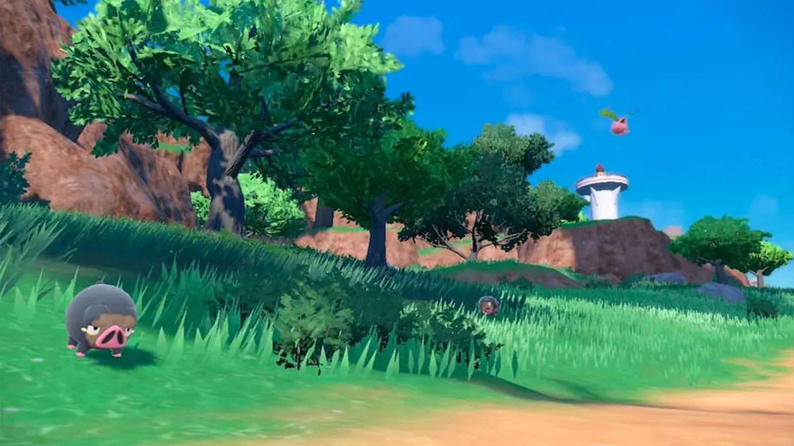 Des arbres sur Pokémon Écarlate & Violet