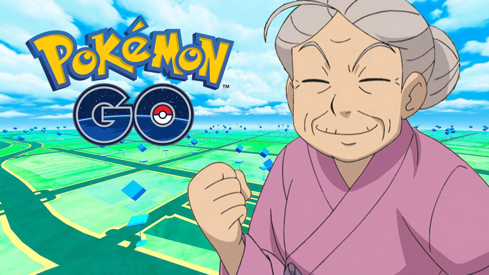 Une grand-mère sur Pokémon Go