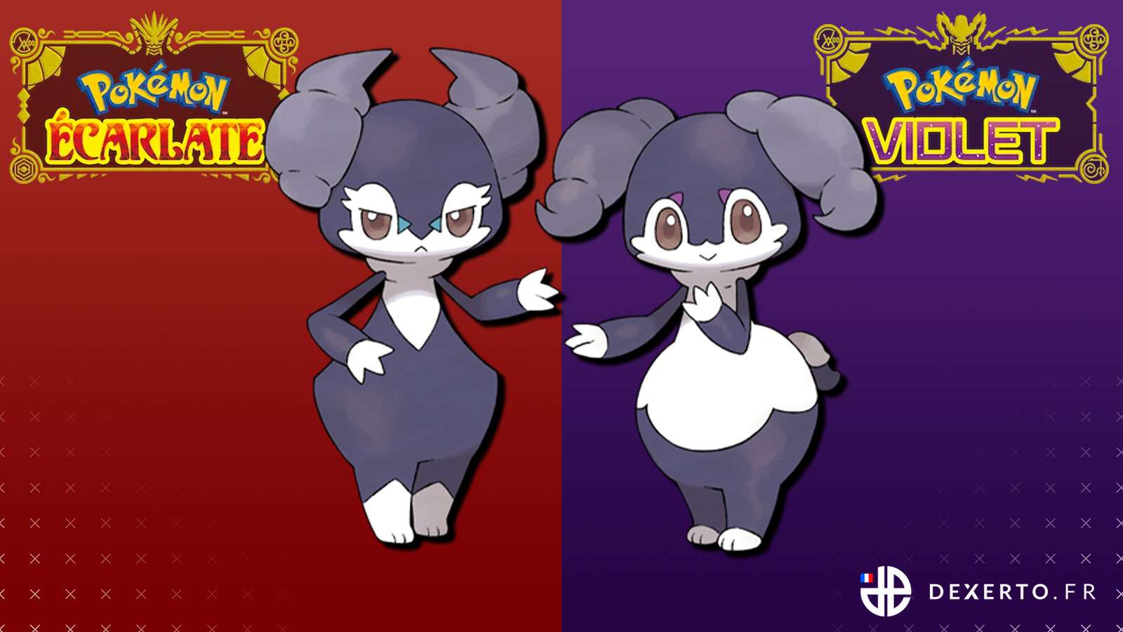 Les deux formes de Wimessir sur Pokémon Écarlate & Violet
