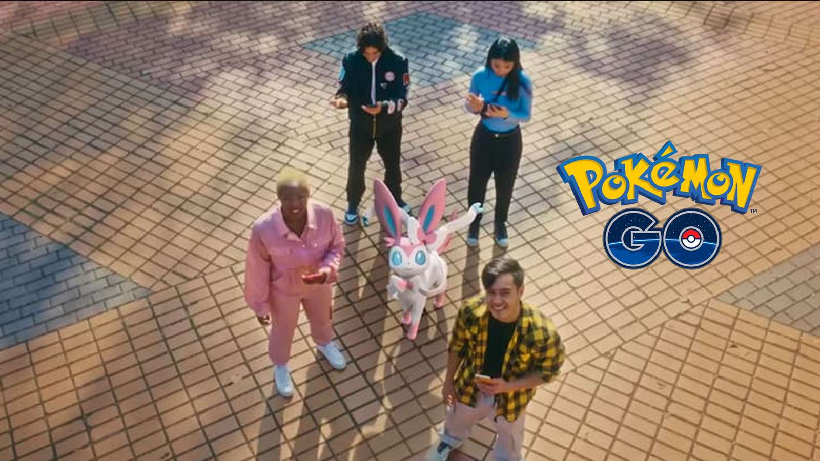 Nymphali avec des dresseurs de Pokémon Go