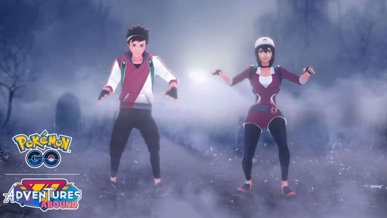Deux dresseurs Pokémon Go dans la brume