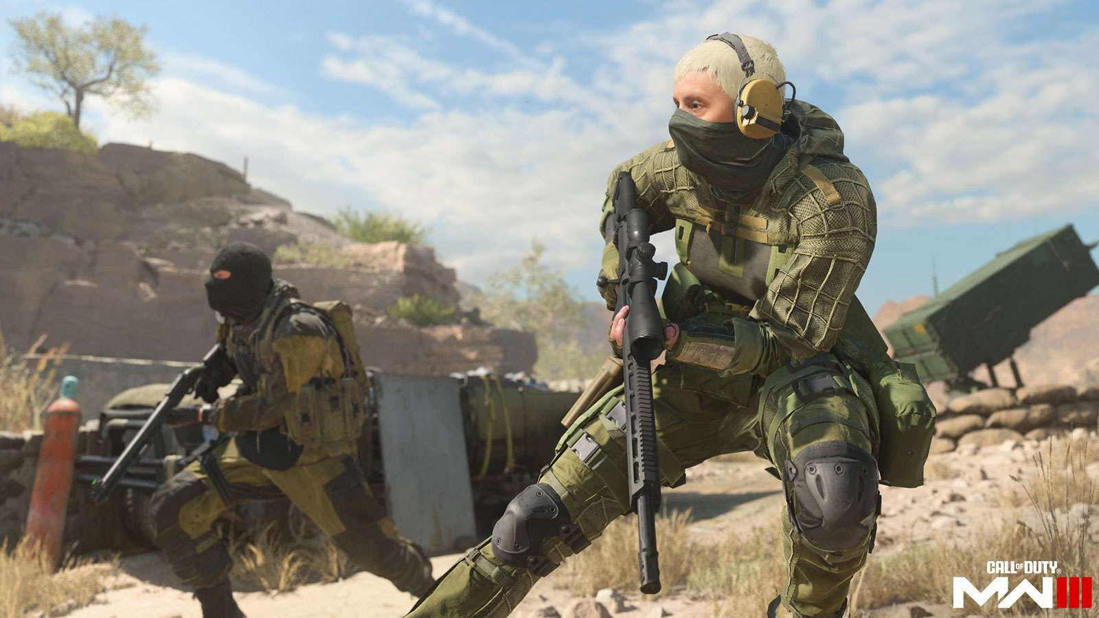 Deux joueurs sur une carte multijoueur de Modern Warfare 3