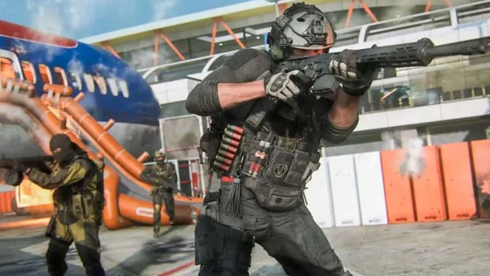 Un joueur utilisant un fusil d'assaut sur Modern Warfare 3