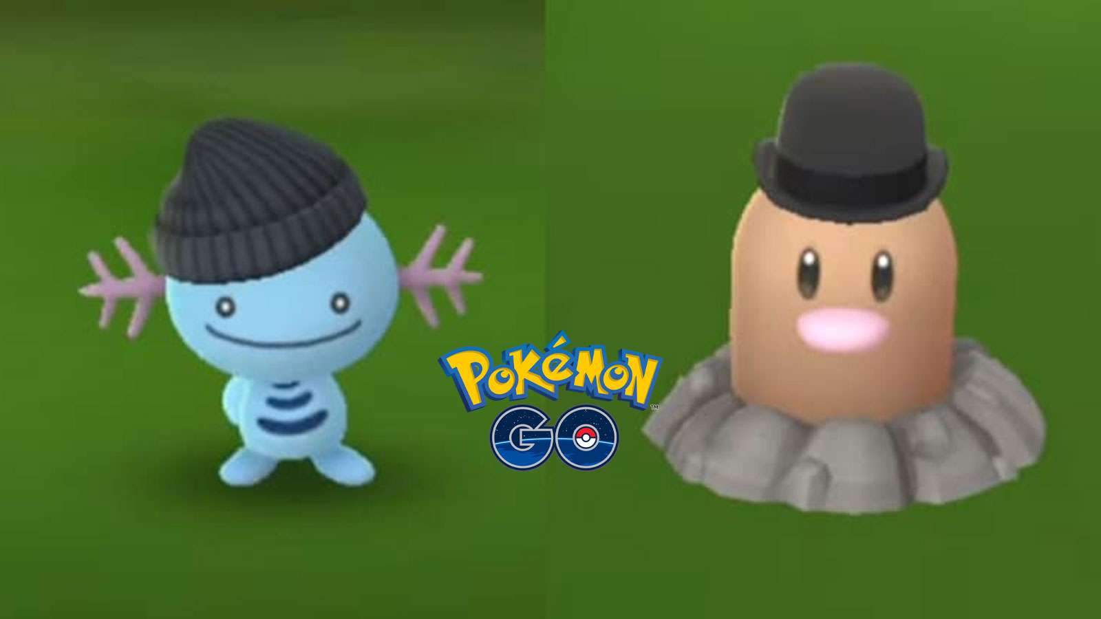 Axoloto et Taupiqueur costumés dans Pokémon Go
