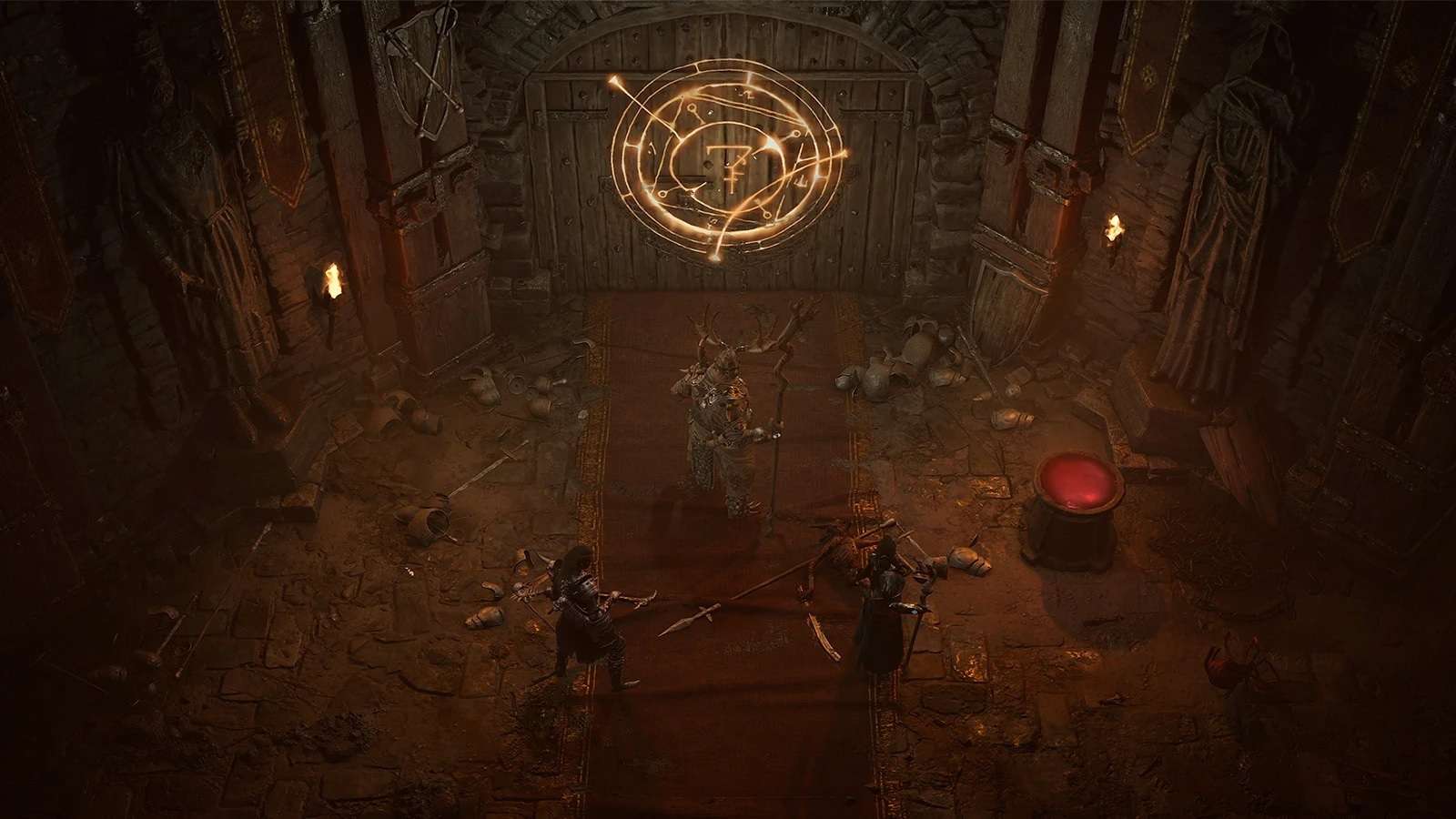 Entrée d'un donjon dans Diablo 4