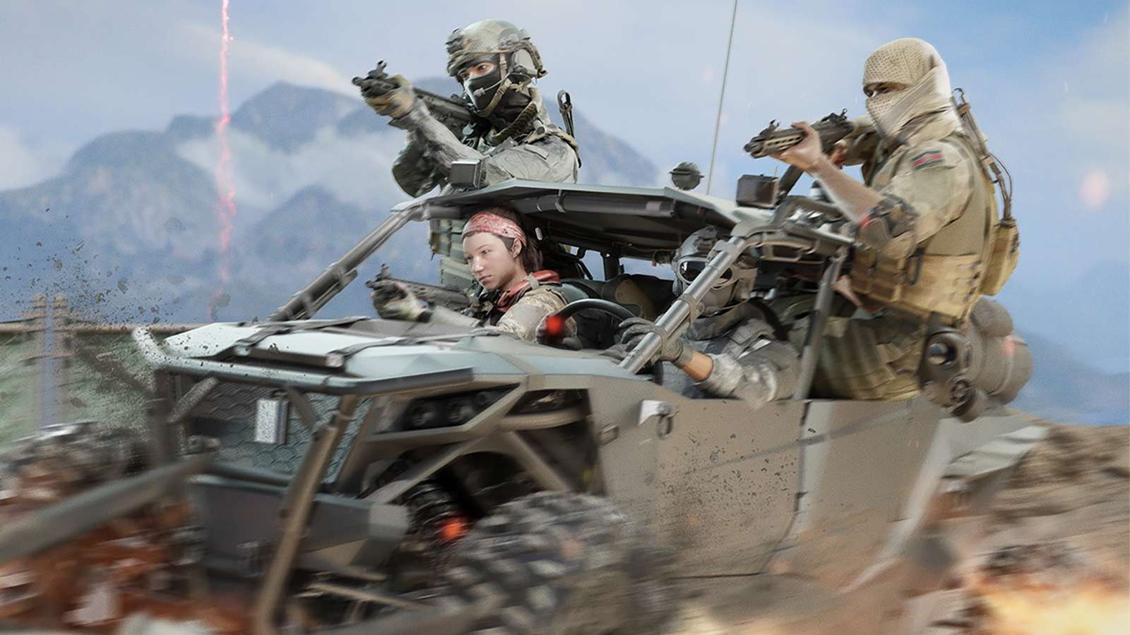 Personnages armés dans un véhicules dans Warzone