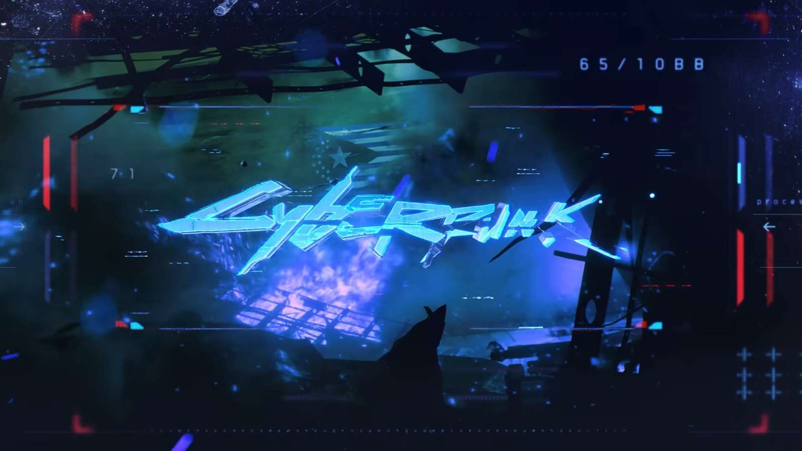 Logo Cyberpunk dans le jeu lui-même