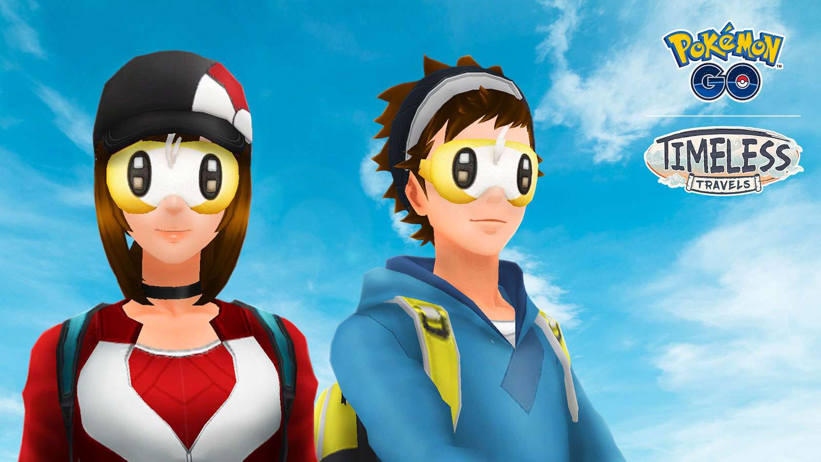 Deux masques d'avatar de Pokémon Go