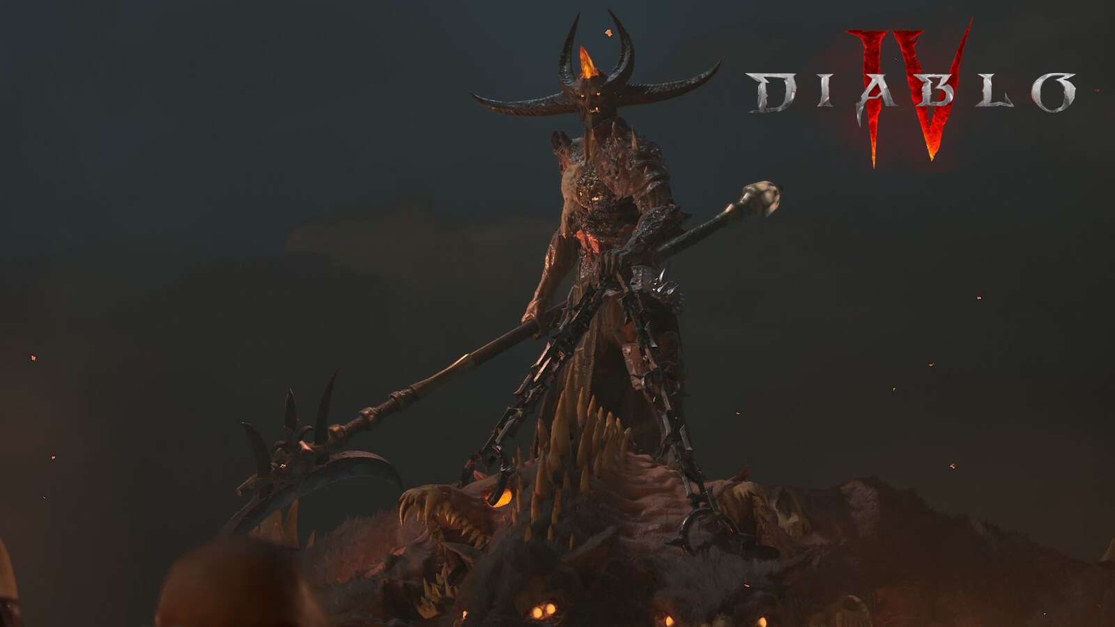 Capture d'écran avec logo de Diablo 4