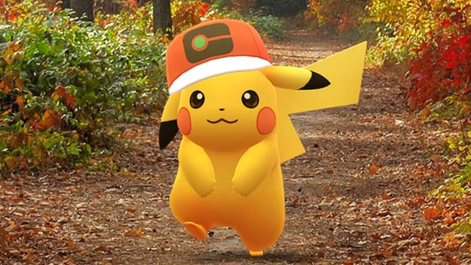 Pikachu avec une casquette dans Pokémon Go
