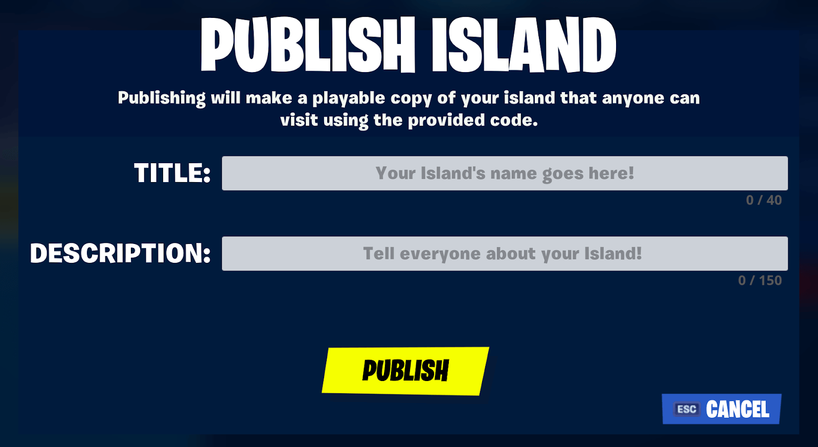Verify Island Title And Description