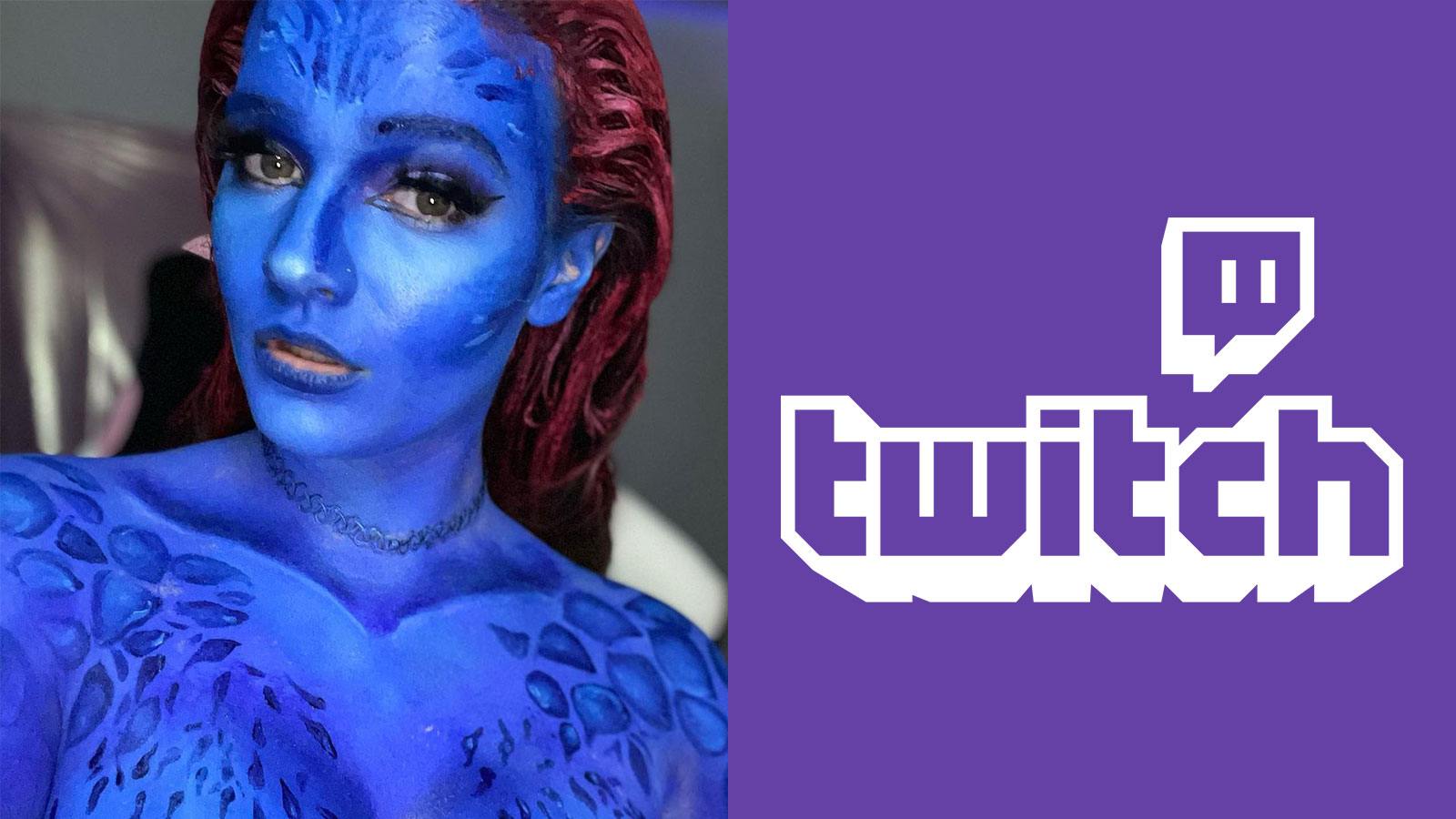 Une streameuse et artiste de peinture corporelle bannie de Twitch