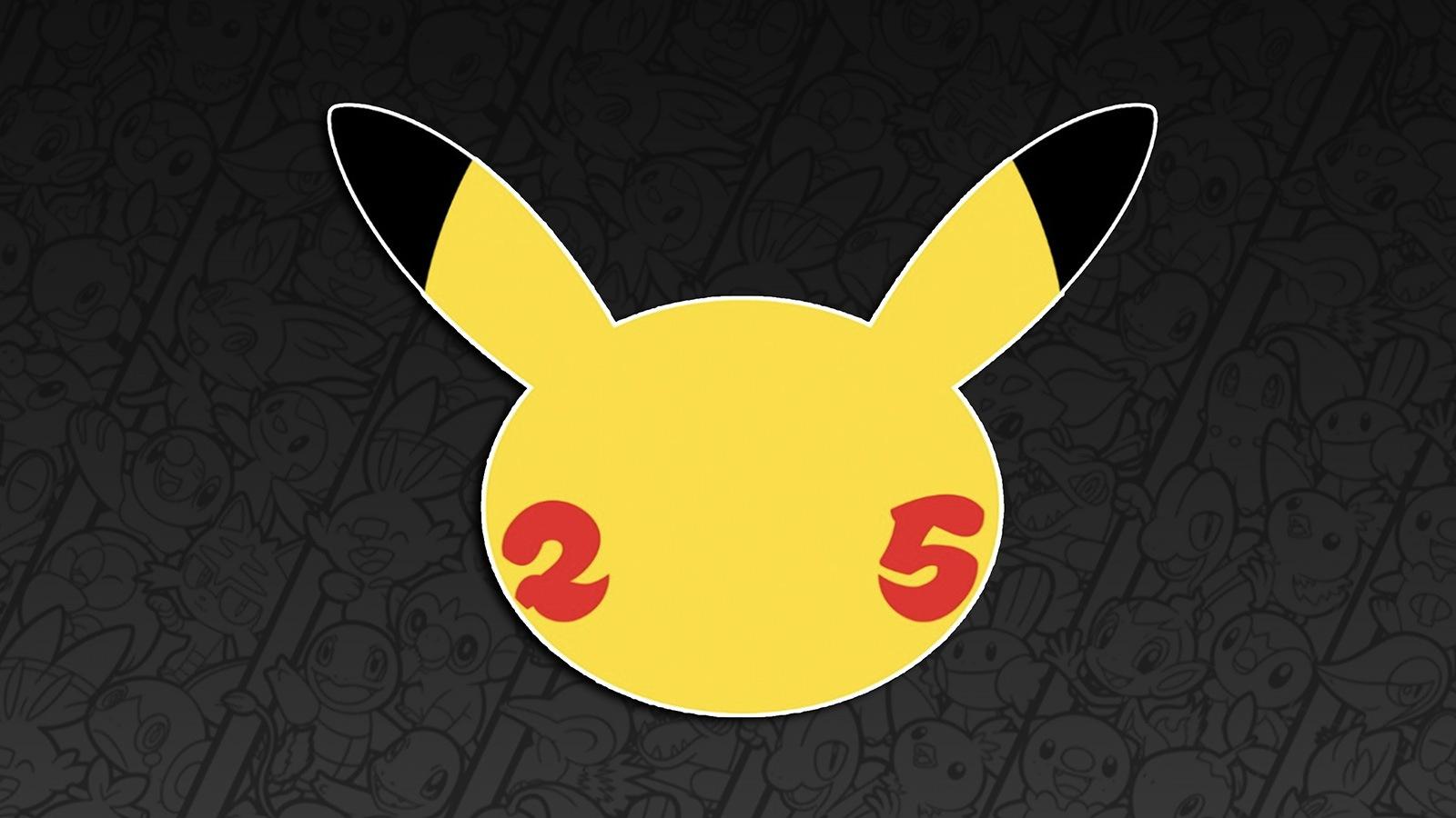 tête pikachu Pokémon 25 ans