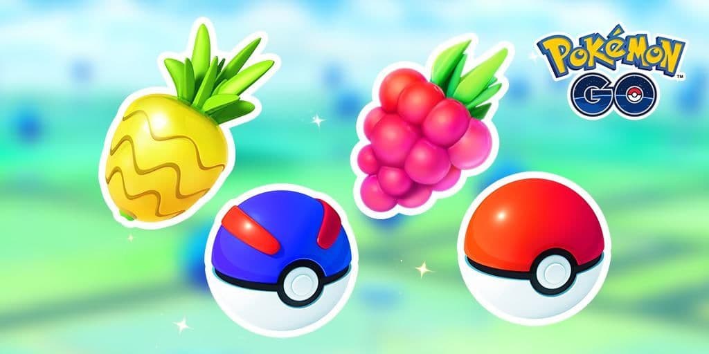 Pokémon Go Baie Nanana, Super Ball, Baie Framby, Pokéball