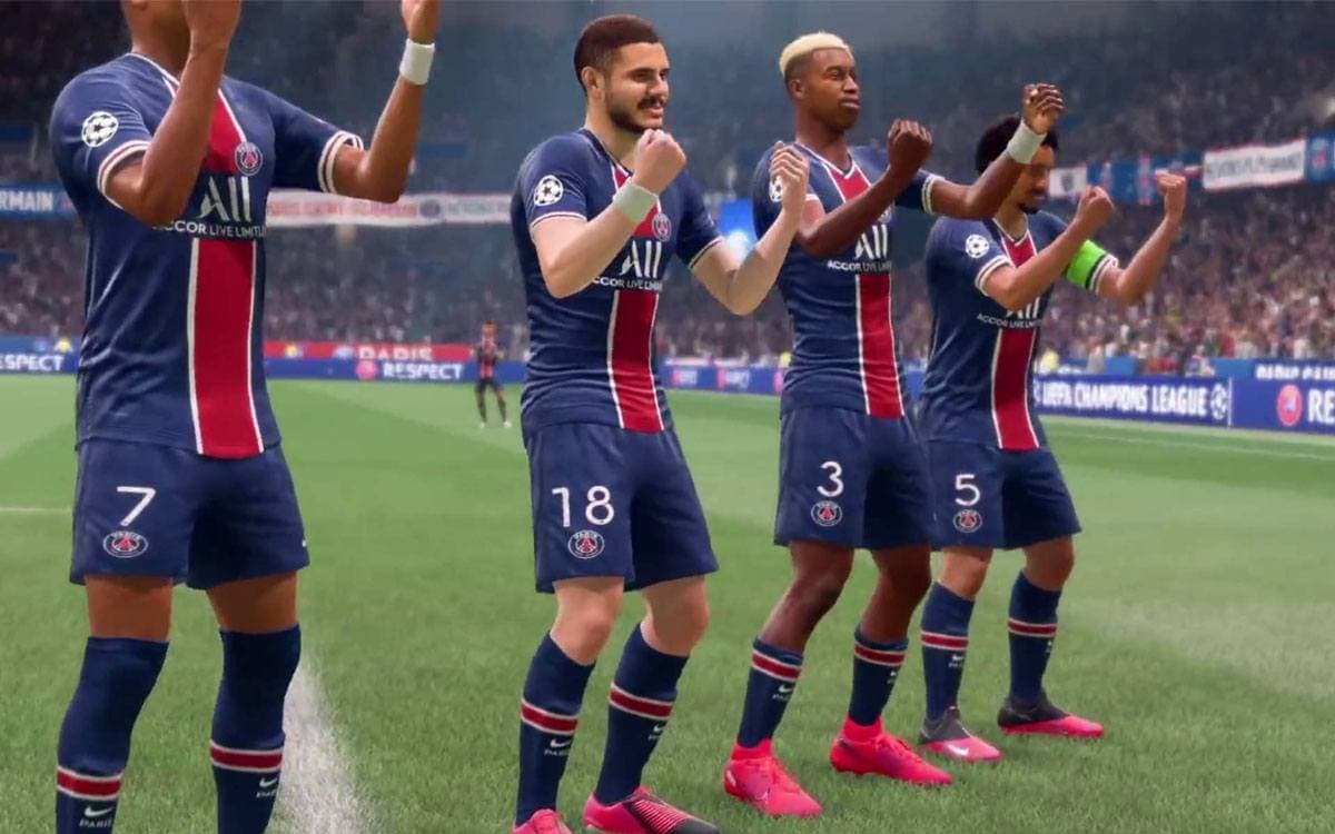 Célébration à 4 dans FIFA 21