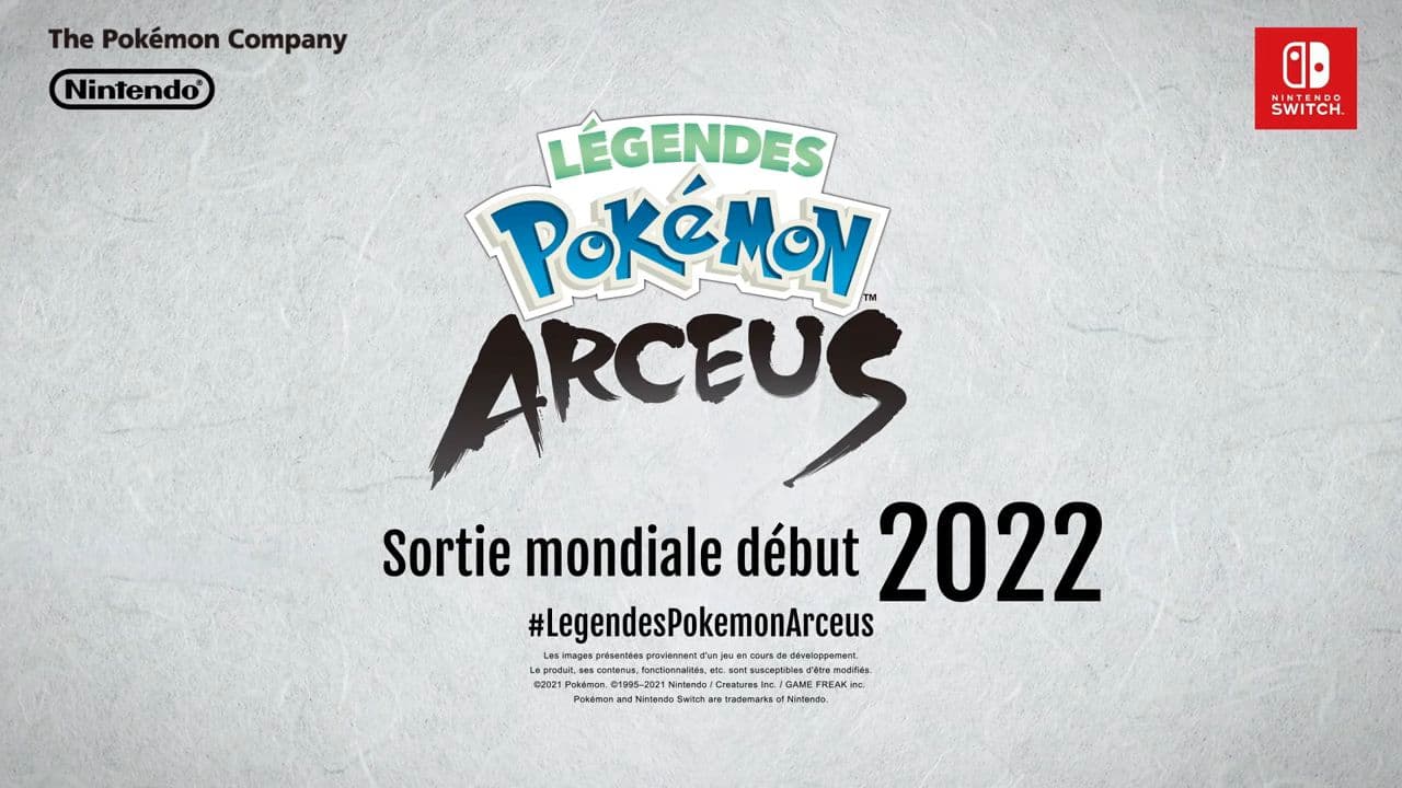 Date de sortie de Légendes Pokémon : Arceus