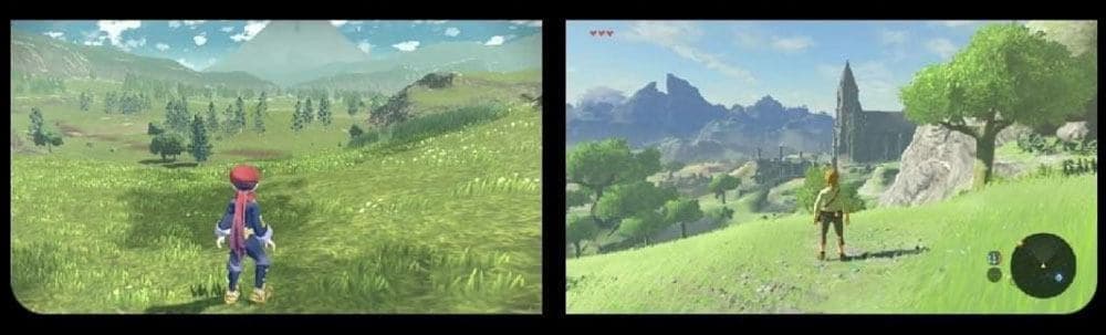 Ressemblances entre Pokemon Legends Arceus et Zelda BOTW