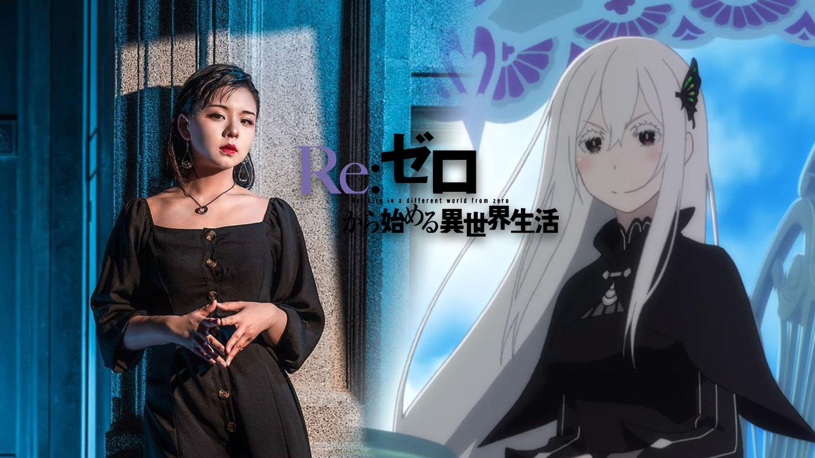 Un cosplay envoûtant d'Echidna dans Re:Zero subjugue les internautes