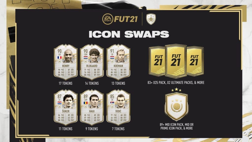 FIFA 21 FUT Icon Swaps
