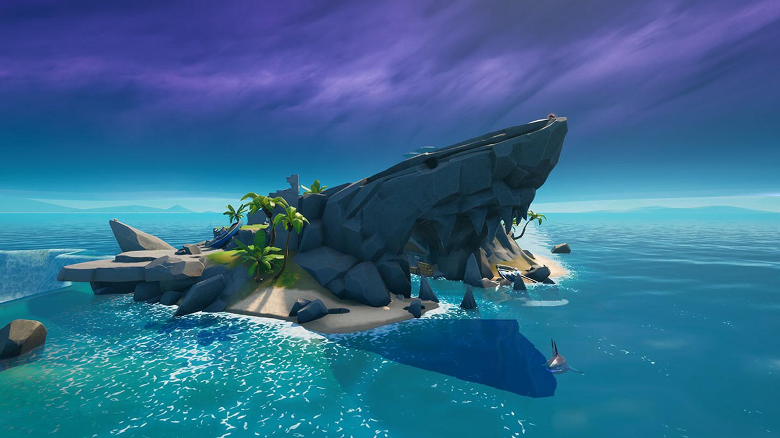 Emplacement ruines GHOST Fortnite Sharky Shell