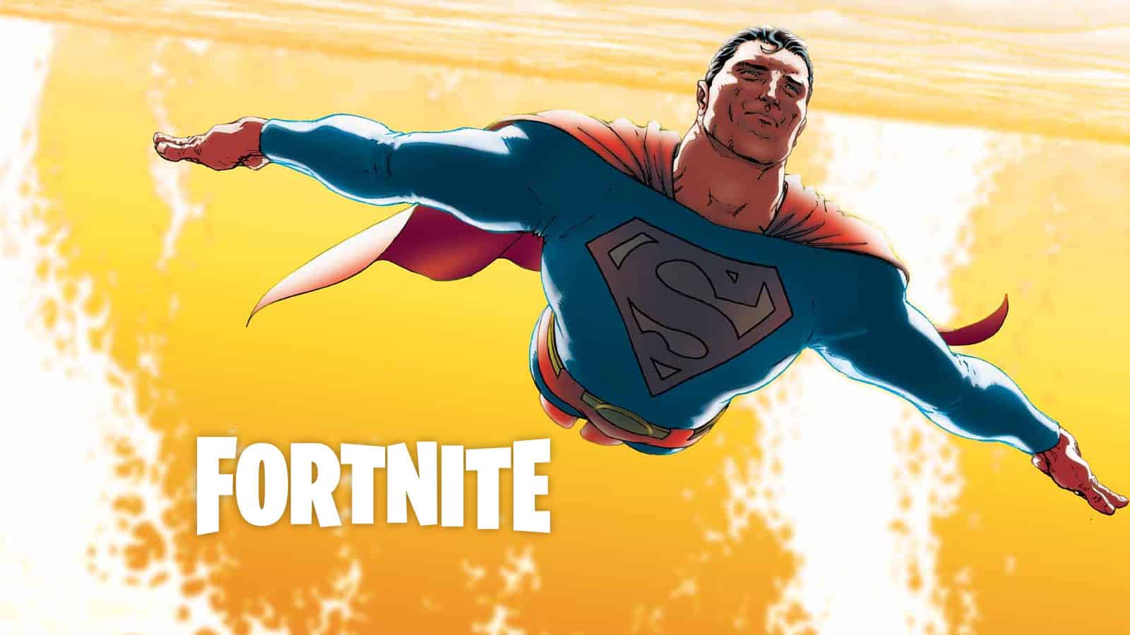 Superman de DC comics et le logo fortnite