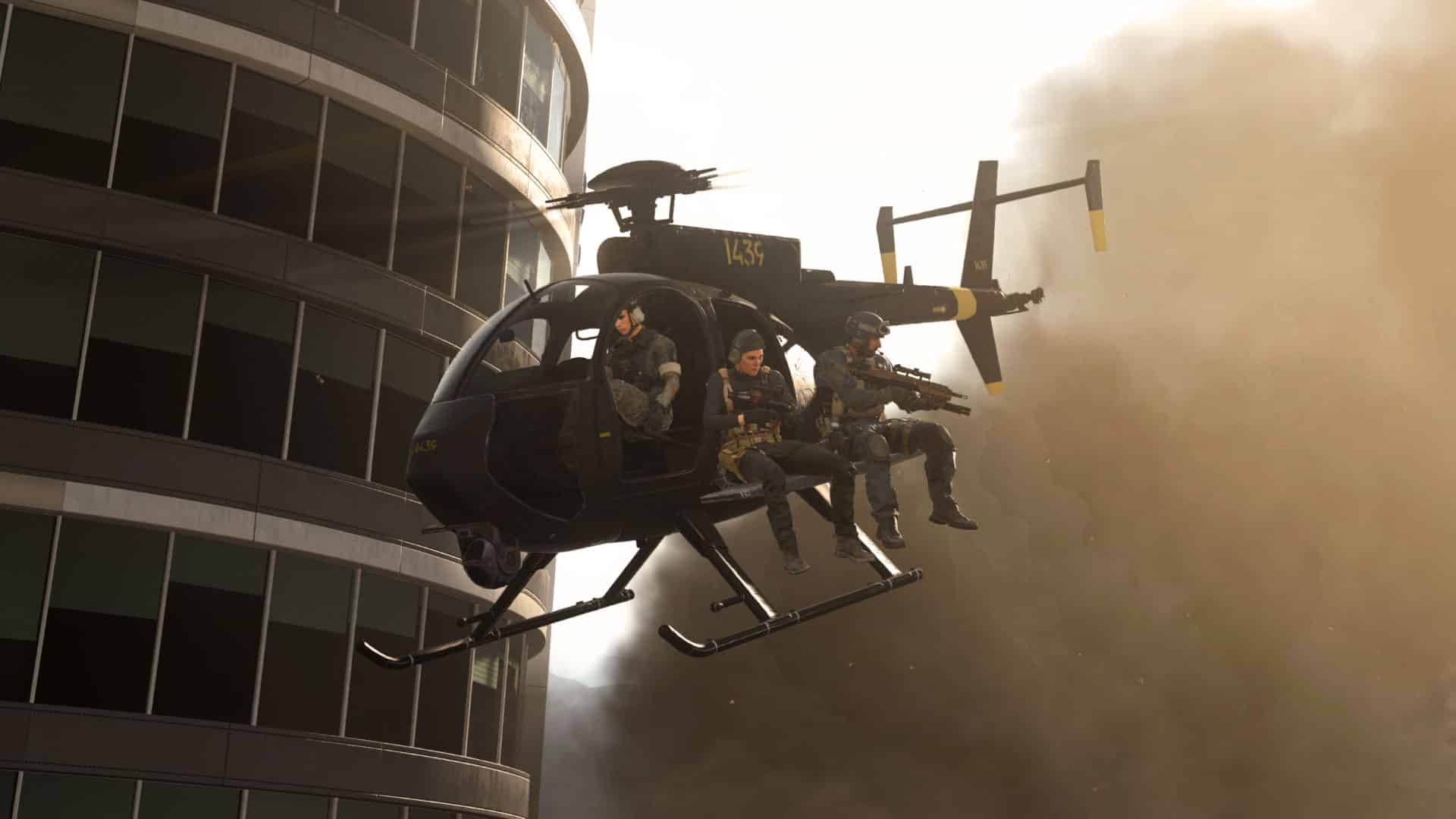 Hélicoptère d'attaque sur Warzone