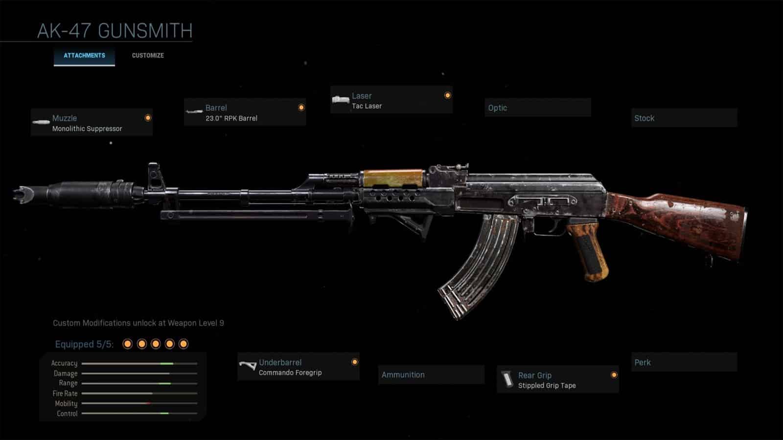 Les meilleurs accessoires pour l'AK-47 de Warzone