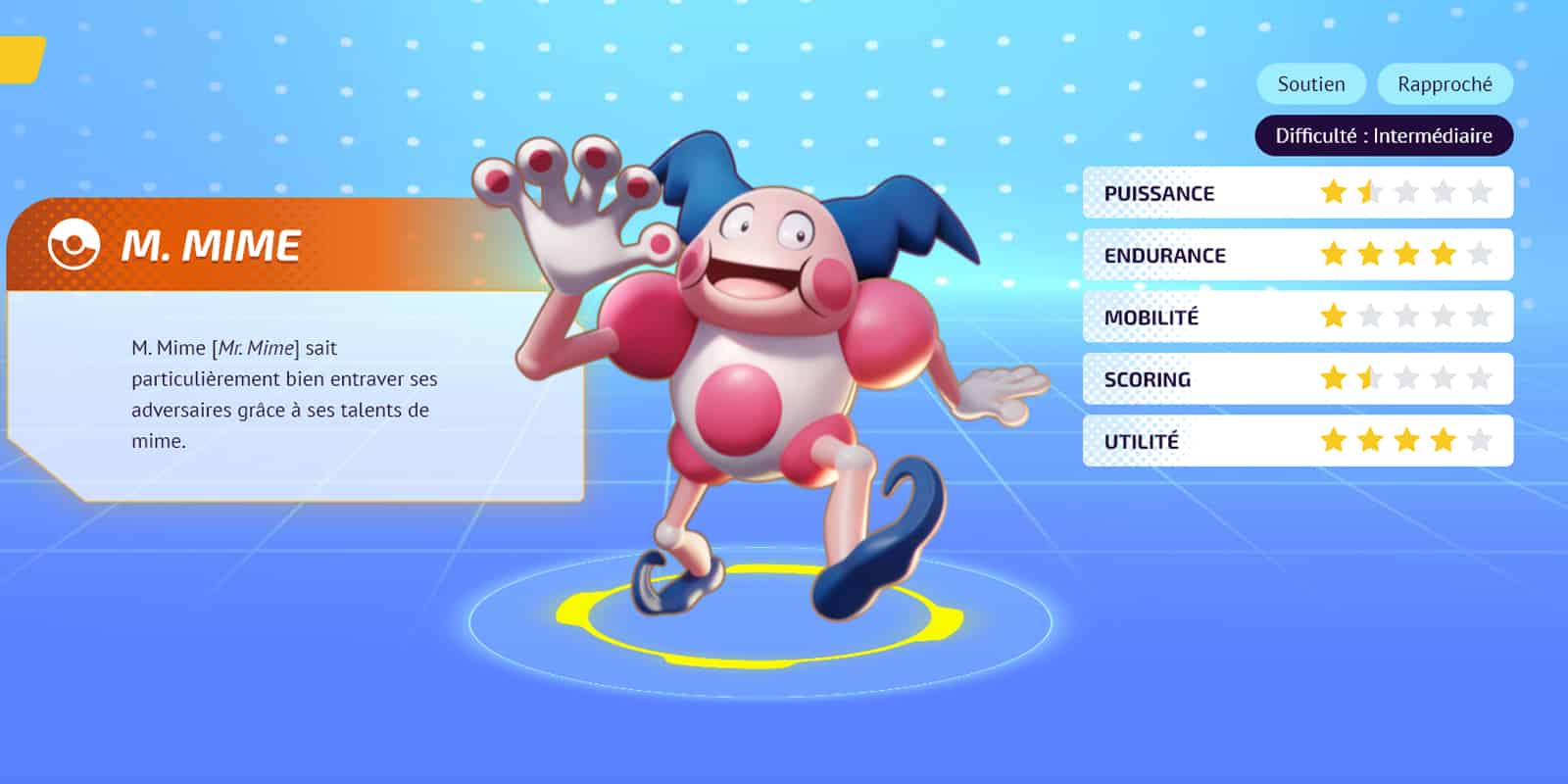 M. Mime Pokémon Unite soutien