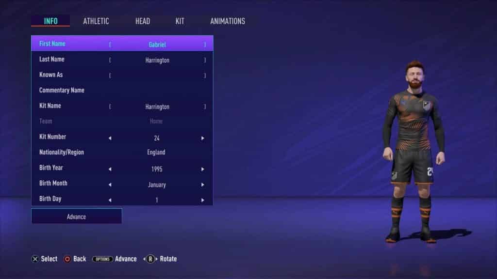 FIFA 22 clubs pro personnalisation