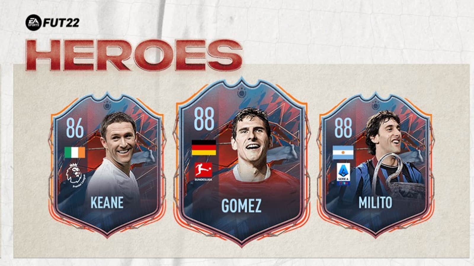 FIFA 22 nouvelles cartes Héros