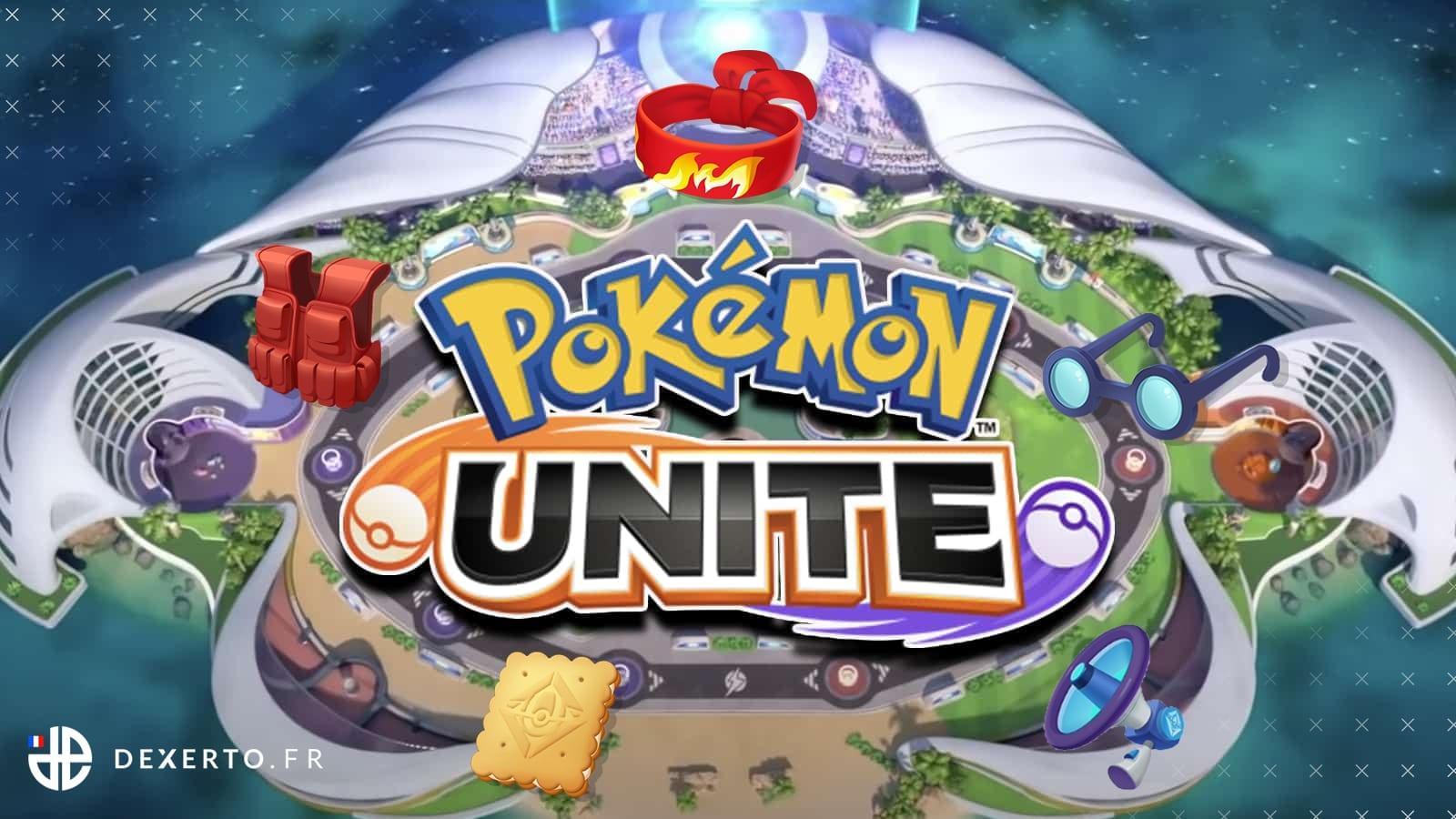 Pokémon unite objets tenus