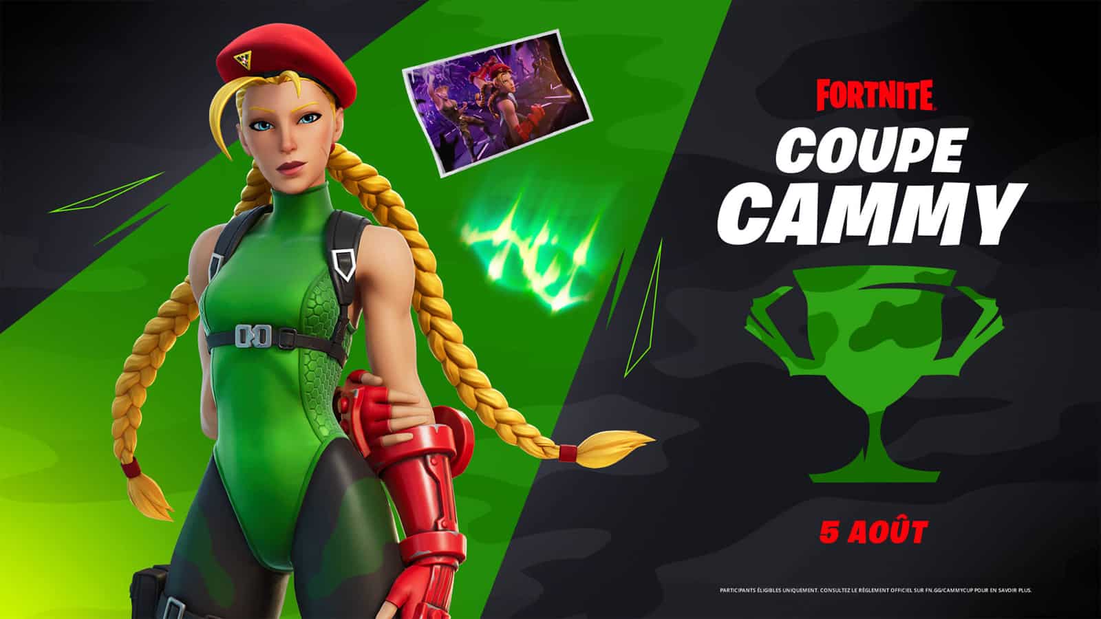 Coupe Cammy Fortnite Street Fighter