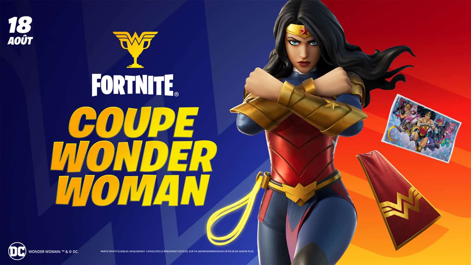 Coupe Wonder Woman Fortnite maj v17.40